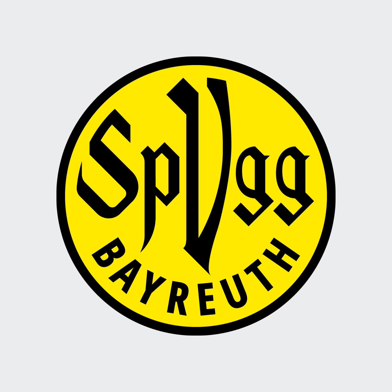 Logo SpVgg Bayreuth Fußballverein Schwarz / Gelb